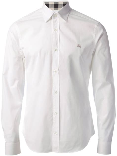 burberry white wrap shirt|authentic burberry shirt.